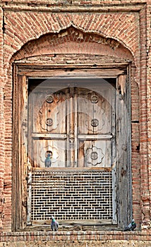 Antique windows of lahore fort photo